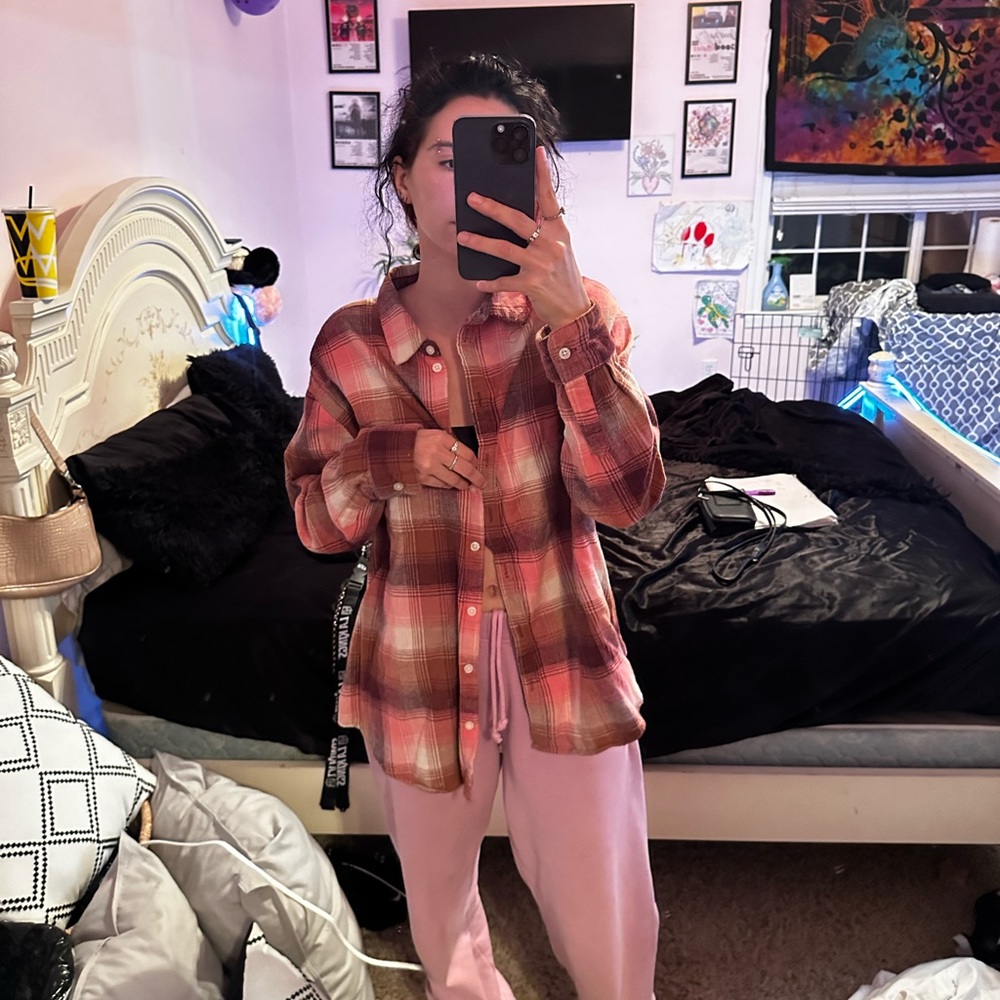 Salmon flannel